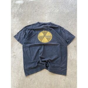 Vintage Civil Defense Shirt Mens Large Fallout Band Punk Music Tee 90s Cut Tag Y